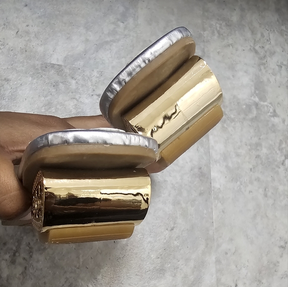 Silver Rhinestone Sandals - Picture 7 of 9